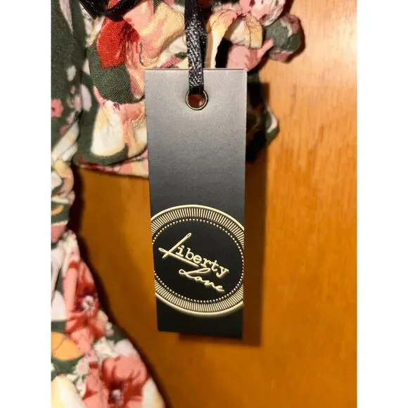 Liberty Love Cottagecore Floral Milkmaid Puff Sleeve Mini Dress Square Neck 2XL - Picture 3 of 6